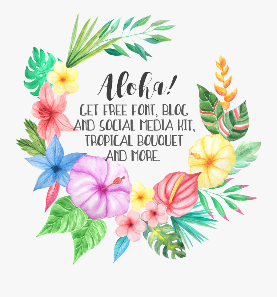 Feel The Tropical Summer With These Freebies - Free Printable June 2019 Calendar Template Floral, Transparent Clipart