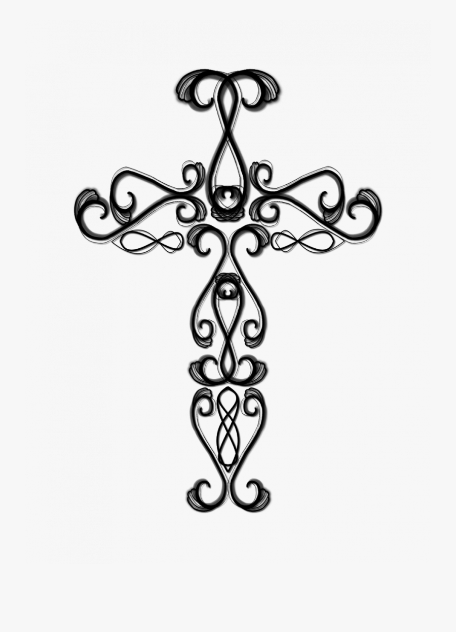 Christian Cross Coloring Pages - Drawing Cross, Transparent Clipart