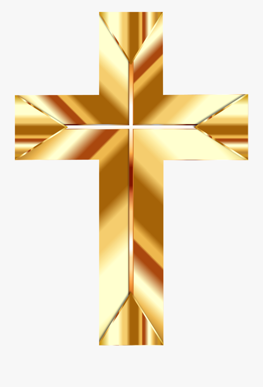Christian Cross Png Images Free Download Clip Free - Golden Cross Png, Transparent Clipart