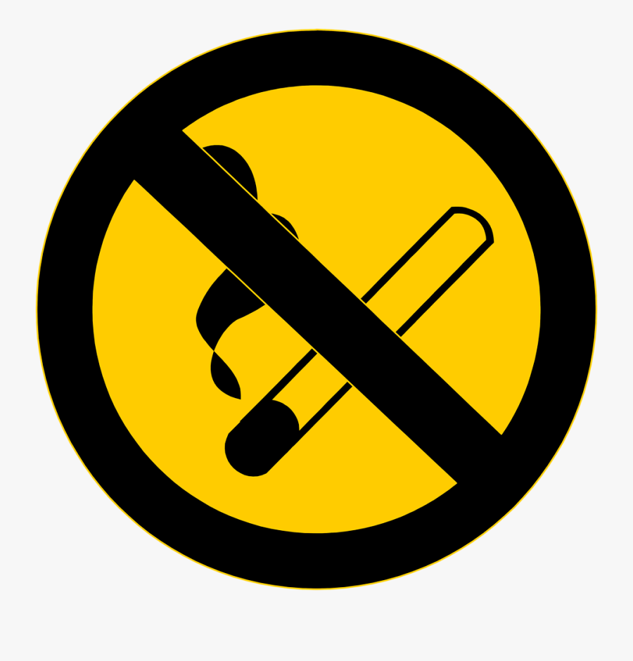 No Smoking Sign Clip Art Free N3 - Poster On Hazards Of Smoking, Transparent Clipart