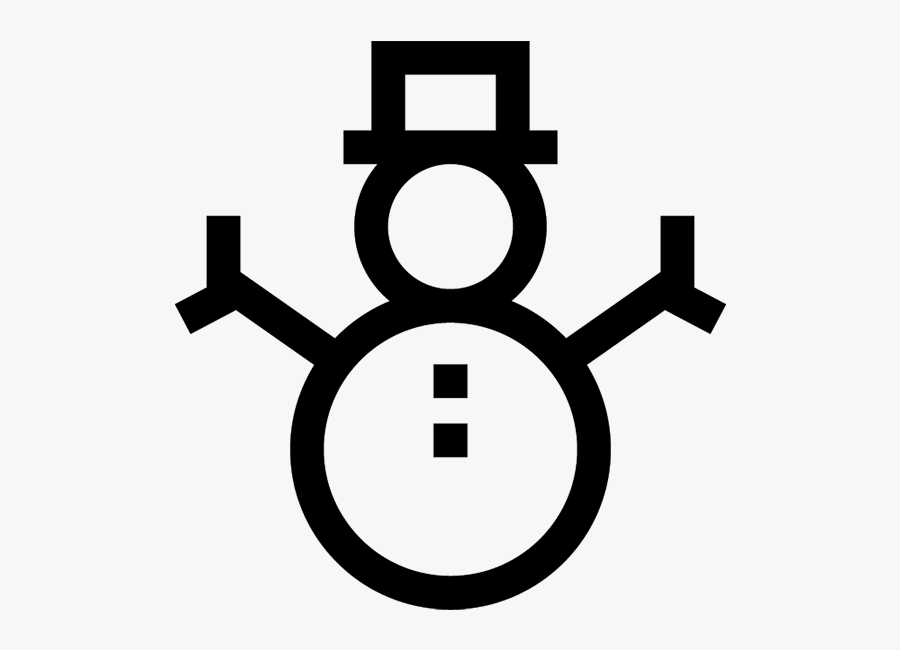 16 $emoji Snowman$ - Cross, Transparent Clipart