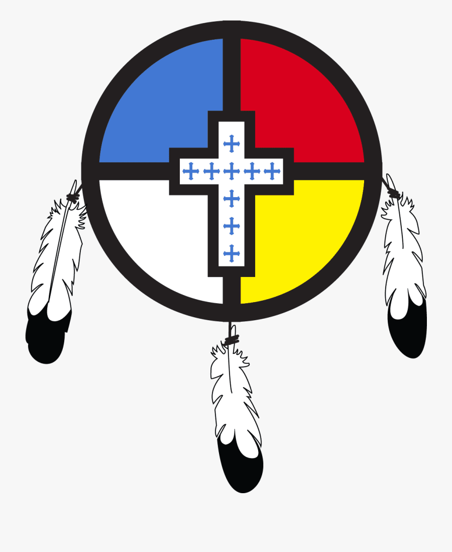 Pride Flag Cross With Feathers Niobrara Cross - Cross, Transparent Clipart