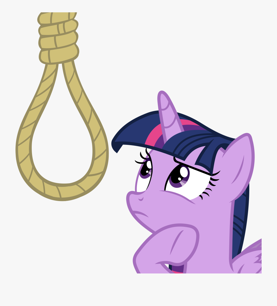 90sigma, Edit, Female, Implied Suicide - Twilight Sparkle Thinking Vector, Transparent Clipart