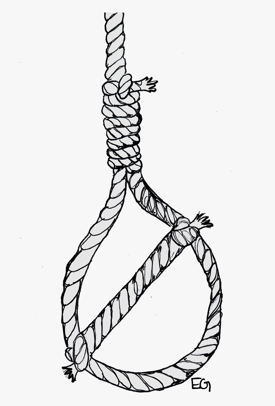 Clip Royalty Free Collection Of Free Transparent Sketch - Transparent Noose, Transparent Clipart