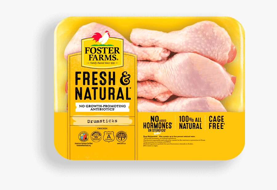 Transparent Chicken Drumstick Clipart - Foster Farms Chicken Thighs, Transparent Clipart