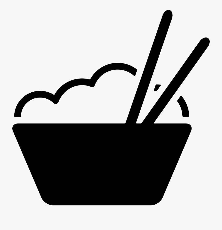 Chopsticks Clipart Svg - Icono Arroz, Transparent Clipart