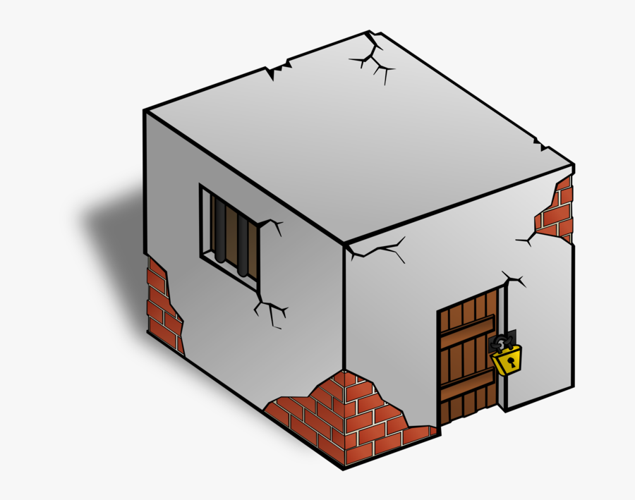 Jailhouse, Cell, Jail, Prison, Criminal, Locked - Cracks In Building Drawing, Transparent Clipart