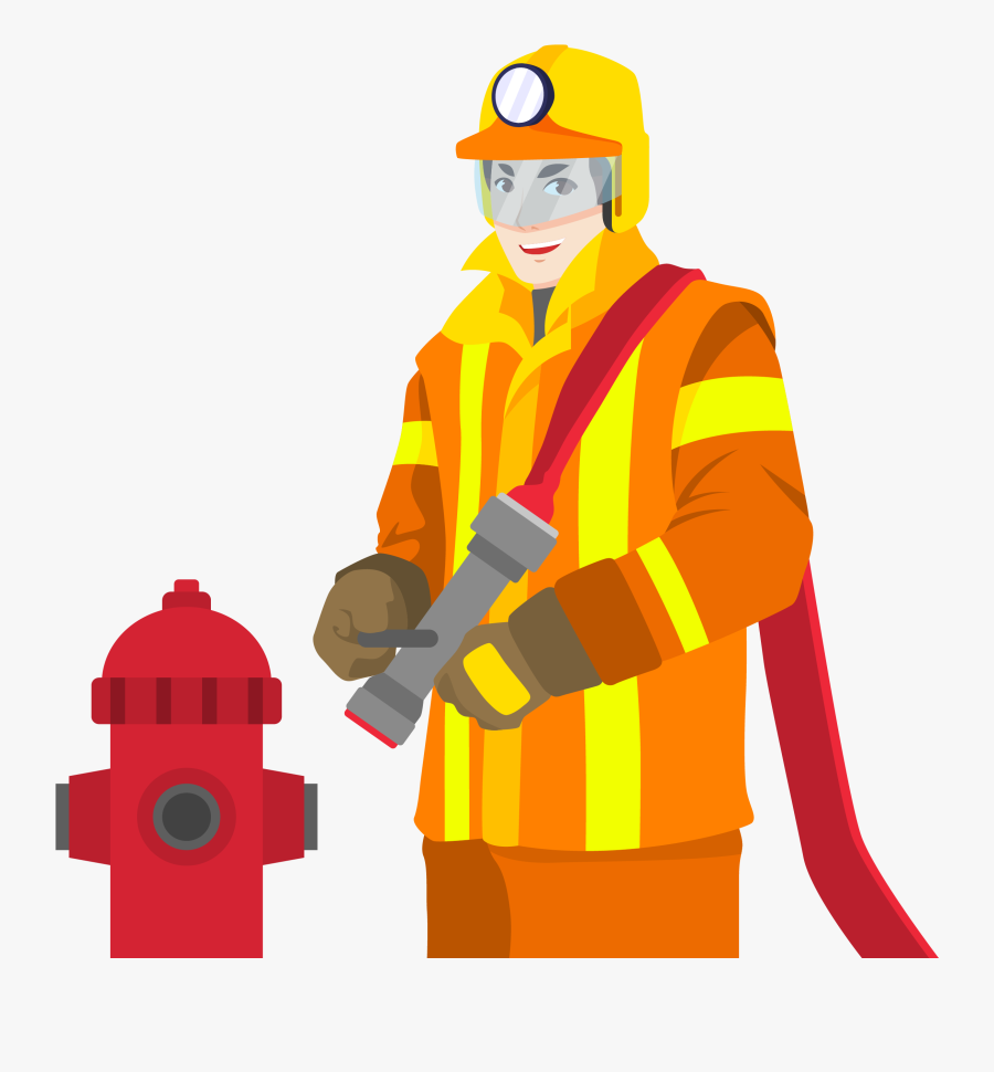 Firefighter Clipart Firefighter Hero - Firefighter Labor Day, Transparent Clipart