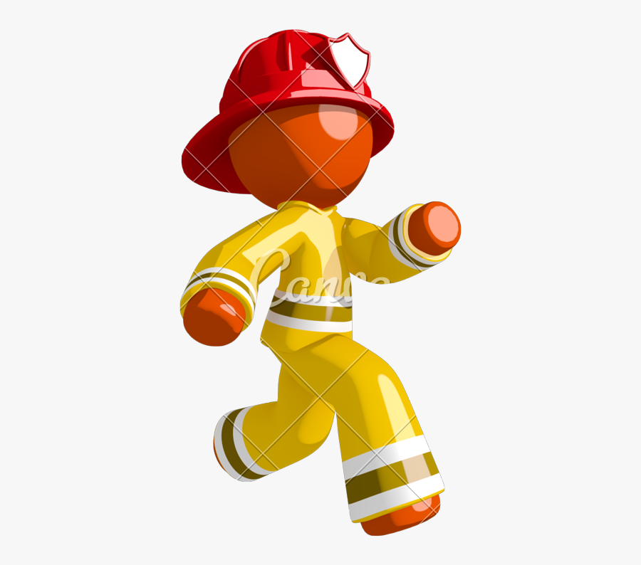 Firefighter Clipart Different Occupation - Cartoon, Transparent Clipart