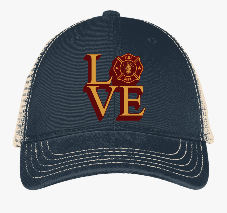Firefighter District Mesh Back Cap - Time Management, Transparent Clipart