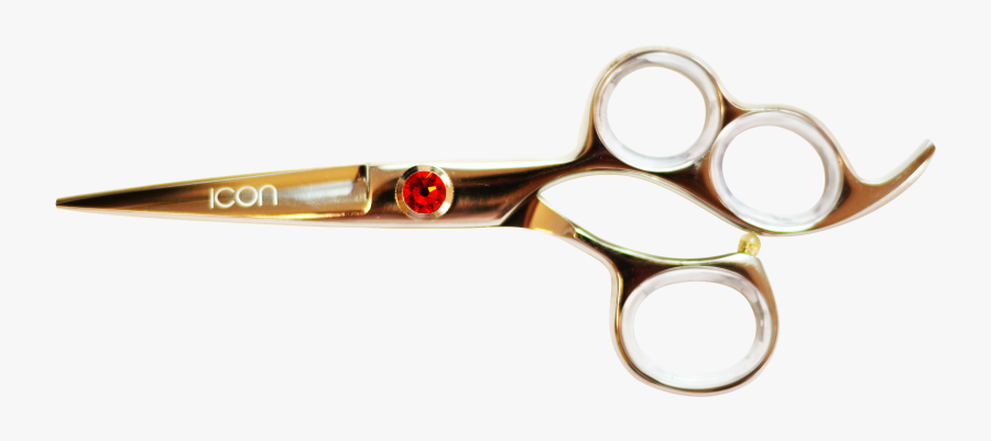 Icon Three Ring Hair Shears Scissors - Scissors, Transparent Clipart
