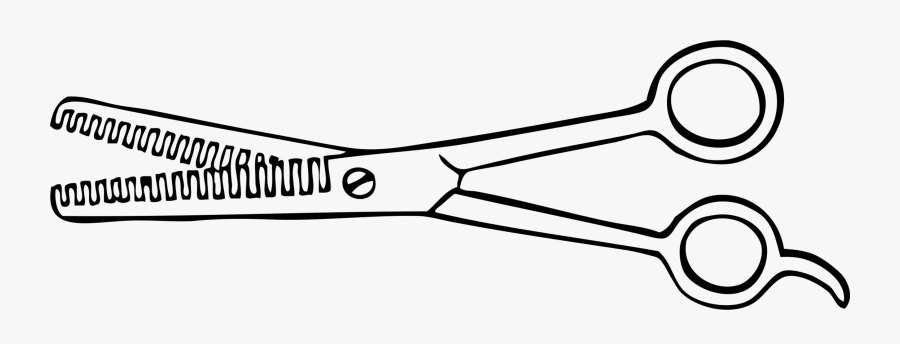 Line Art,angle,wing - Thinning Shears Clip Art, Transparent Clipart