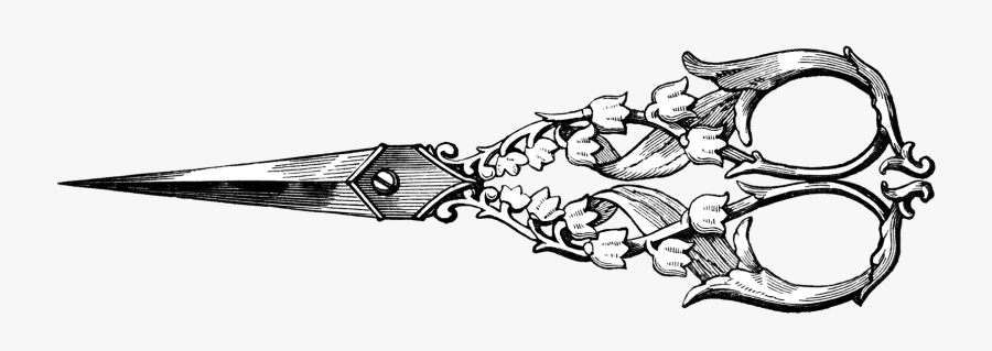 Clip Art Vintage Photos - Vintage Scissors Clipart, Transparent Clipart