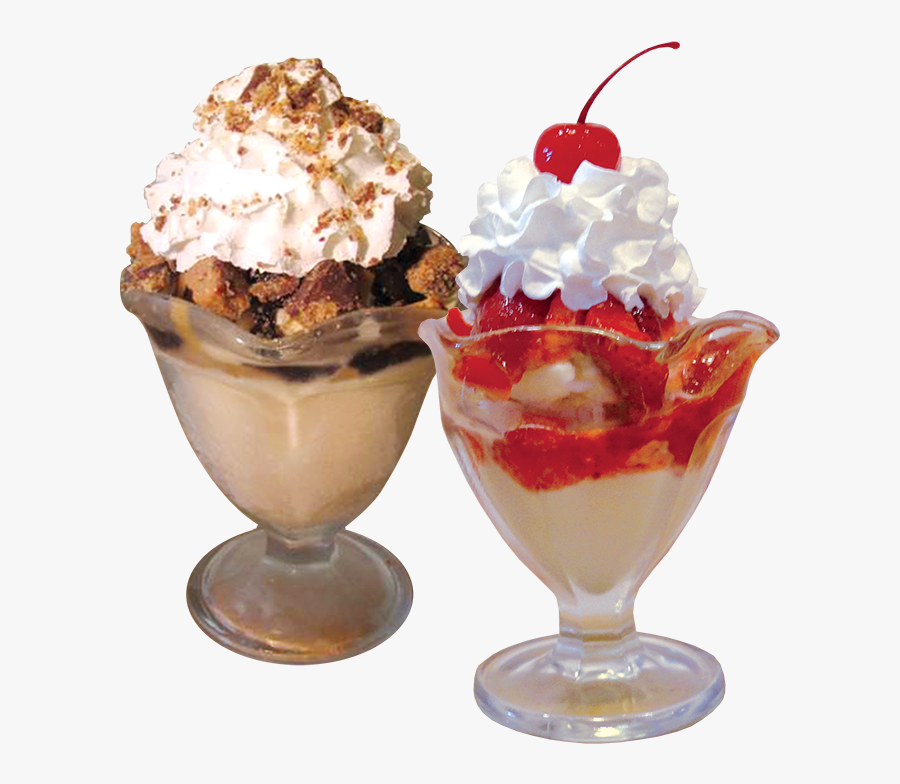 Peanut Butter Cup And Strawberry Sundaes - Knickerbocker Glory, Transparent Clipart