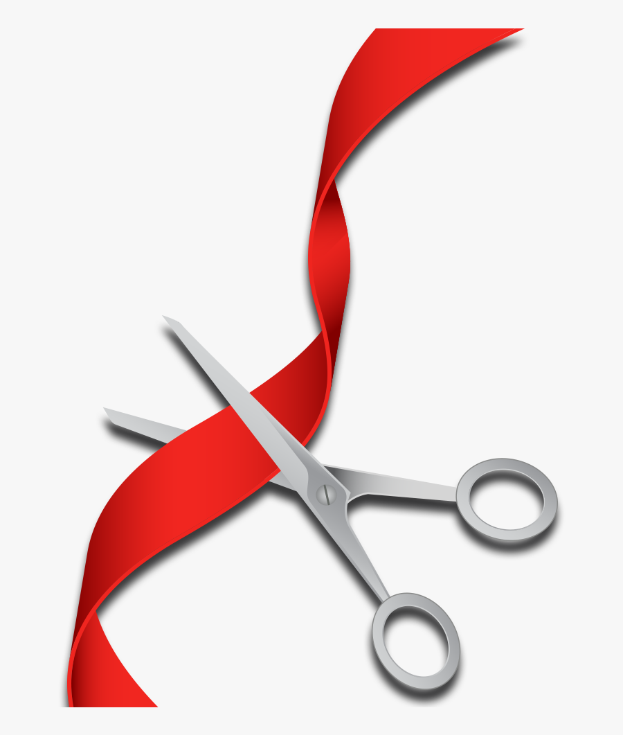 Opening Soon - Scissors - Scissors And Ribbon Png, Transparent Clipart