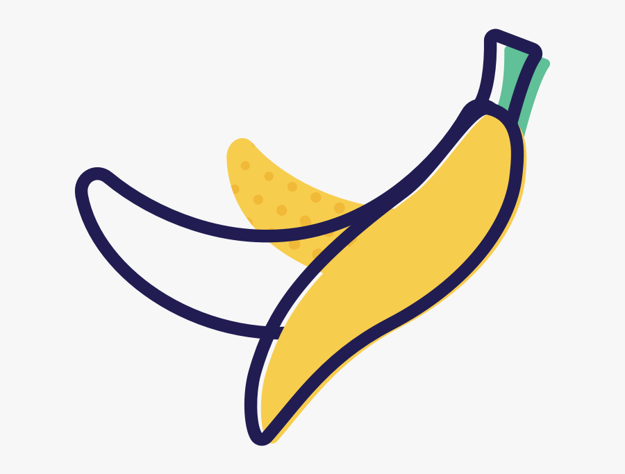 Banana, Transparent Clipart