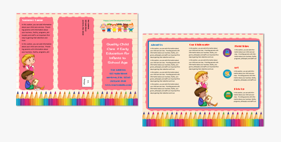Clip Art Daycare Flyers - Child Care, Transparent Clipart