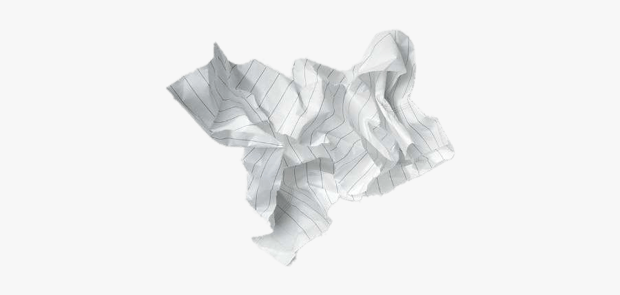 Crumpled Lined Sheet Transparent - Transparent Crumpled Lined Paper, Transparent Clipart