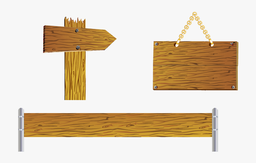 Traffic Sign Wood - Wooden Billboard Png, Transparent Clipart