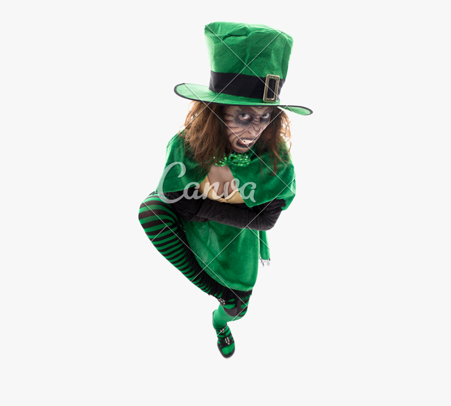 Clip Art Evil Leprechaun Images - Leprechaun Girl, Transparent Clipart