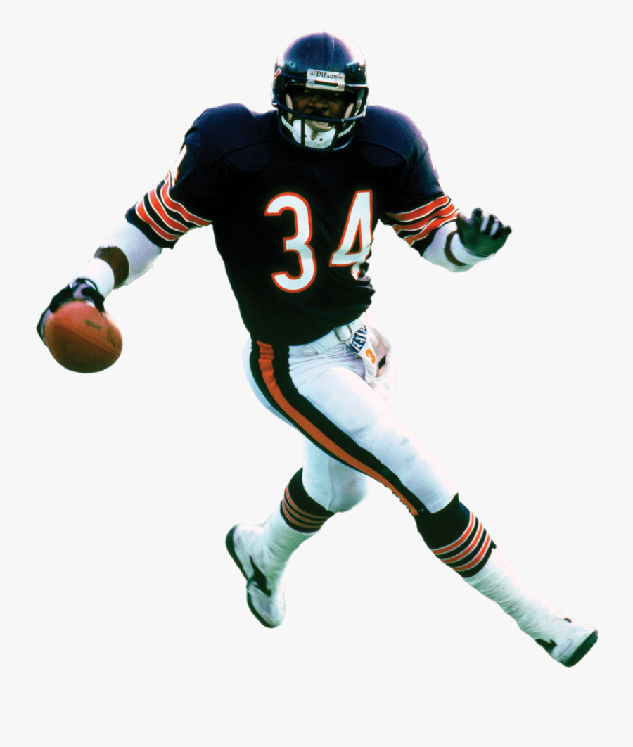 Chicago Bears Clipart - Walter Payton No Background, Transparent Clipart