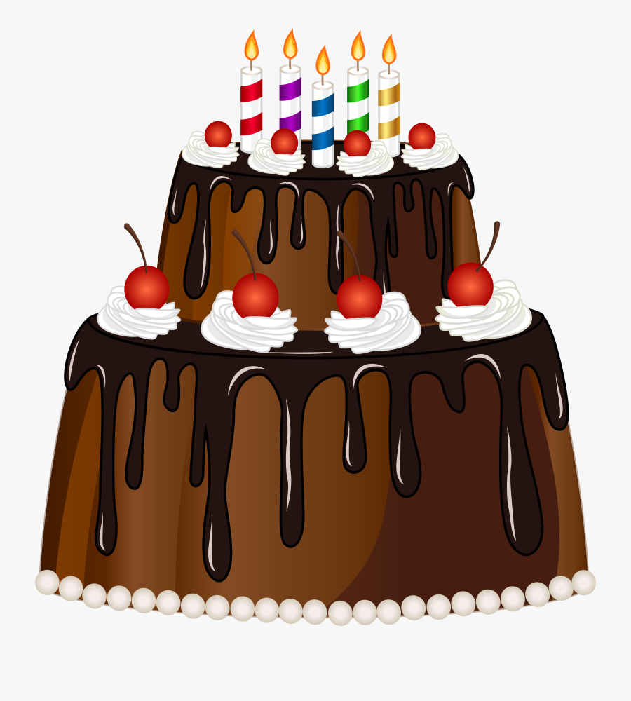 Png Transparent Stock Birthday Cake With Candles Clipart, Transparent Clipart