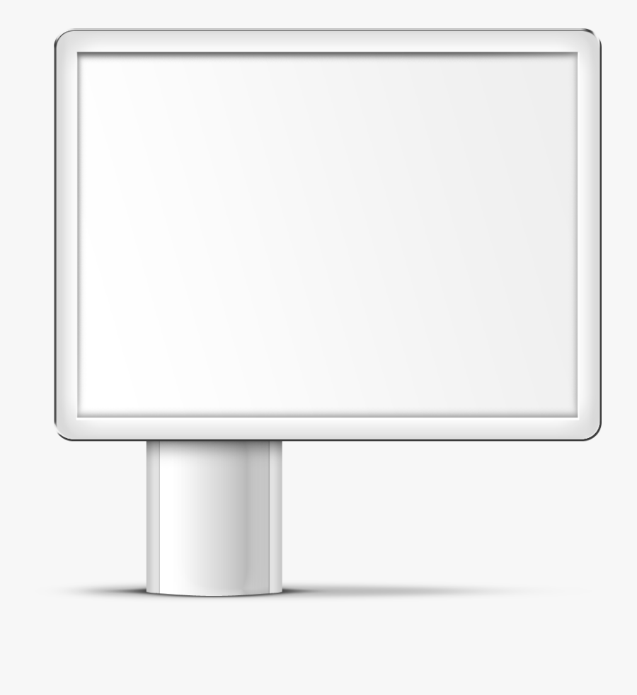 Billboard Clip Art Black White - Билборд Пнг, Transparent Clipart