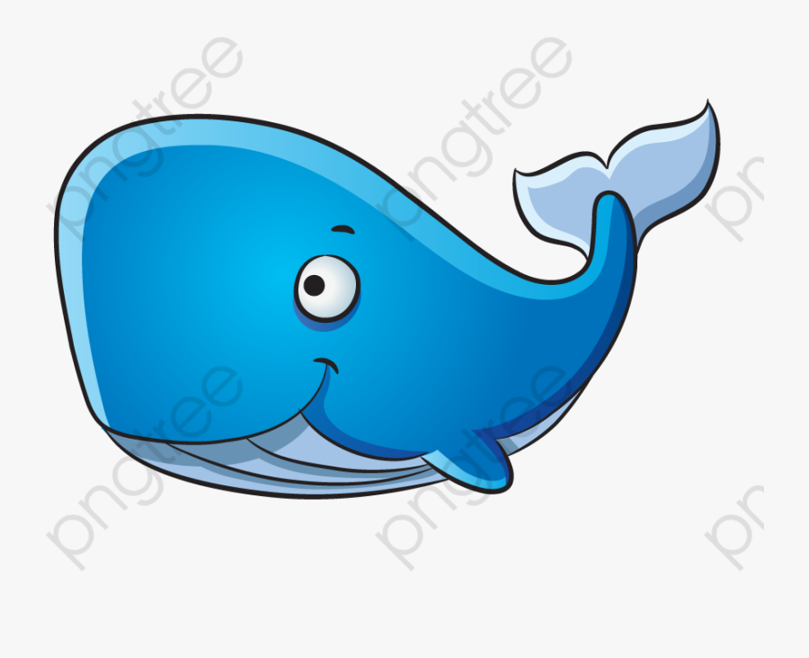 Whale Clipart Transparent - Whale Sea Animals Cartoon, Transparent Clipart