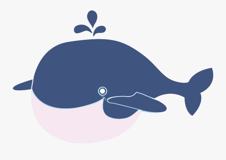 Clip Art Cute Whales - Cartel De Una Ballena, Transparent Clipart