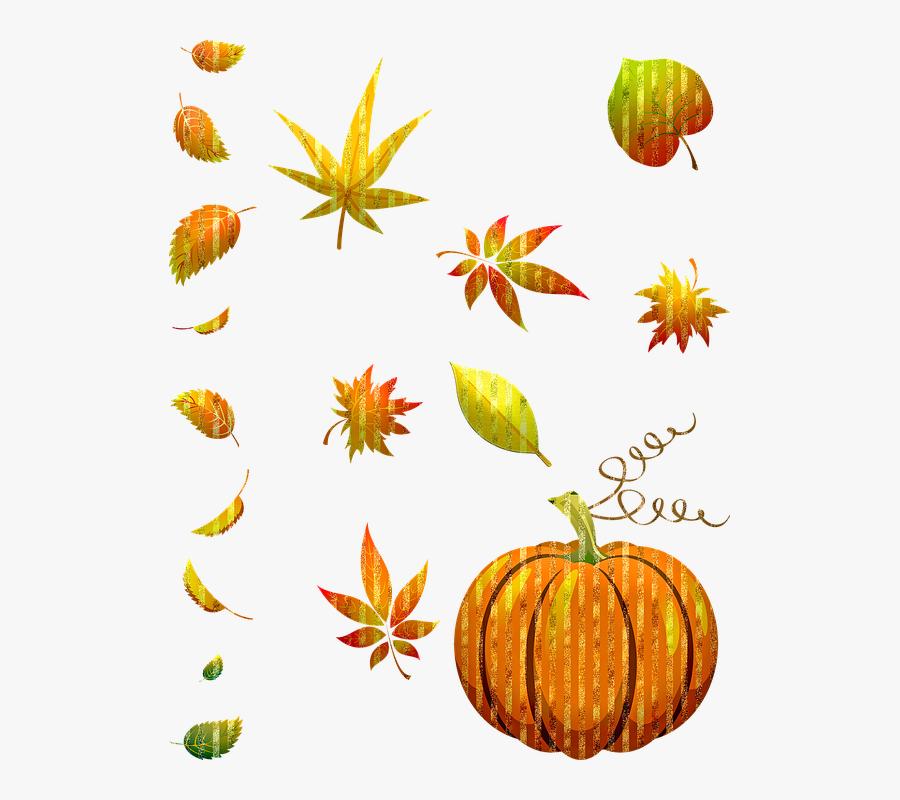 Autumn Leaves, Pumpkin, Fall, Glitter, Halloween - Pumpkin, Transparent Clipart