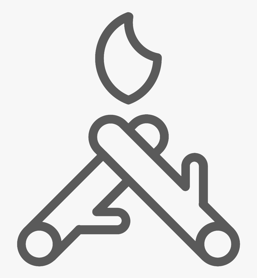 Noun Bonfire 1900404 1a1a1a - Icon, Transparent Clipart