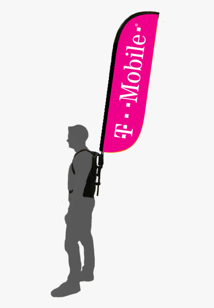 Backpack Flag Kit - T Mobile, Transparent Clipart