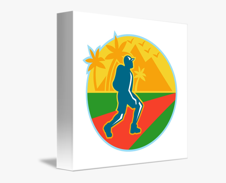 Clip Art Hiking Illustration - Graphic Design, Transparent Clipart