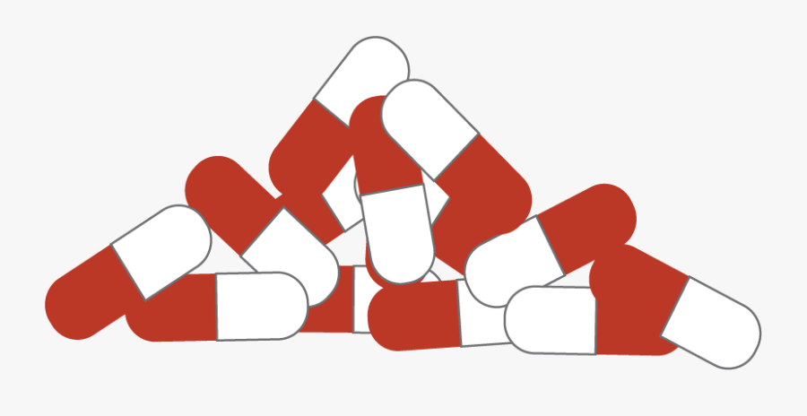 Pill Pile - Free Clipart Prescription Drug Abuse, Transparent Clipart