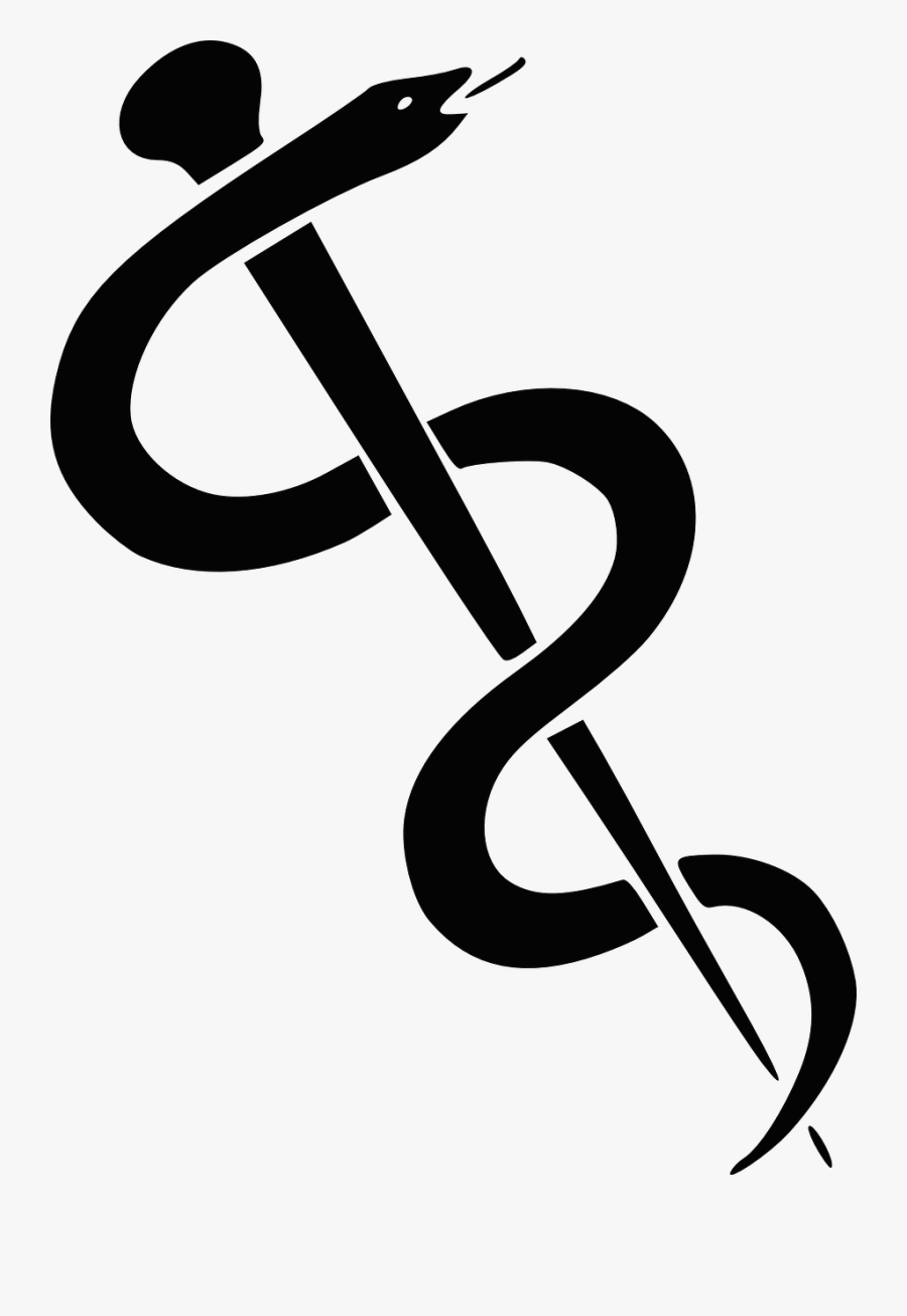 Freeuse Medicine Drawing Medical Field - Rod Of Asclepius Png, Transparent Clipart