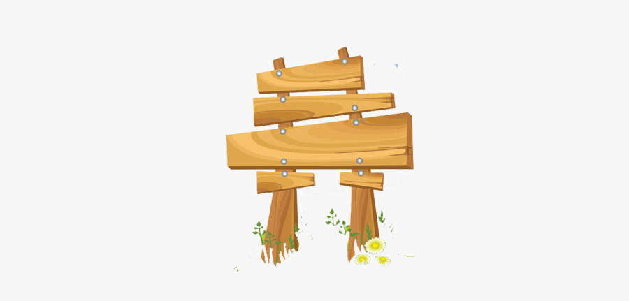 Wood Clipart Information Board - Wooden Signs Vector, Transparent Clipart