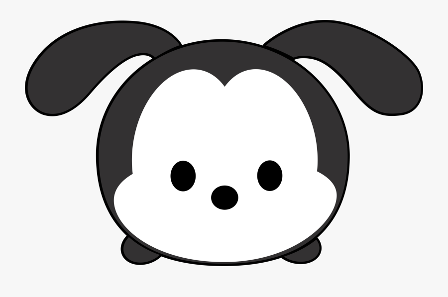 Transparent Tsum Tsum Clipart - Tsum Tsum Black White, Transparent Clipart