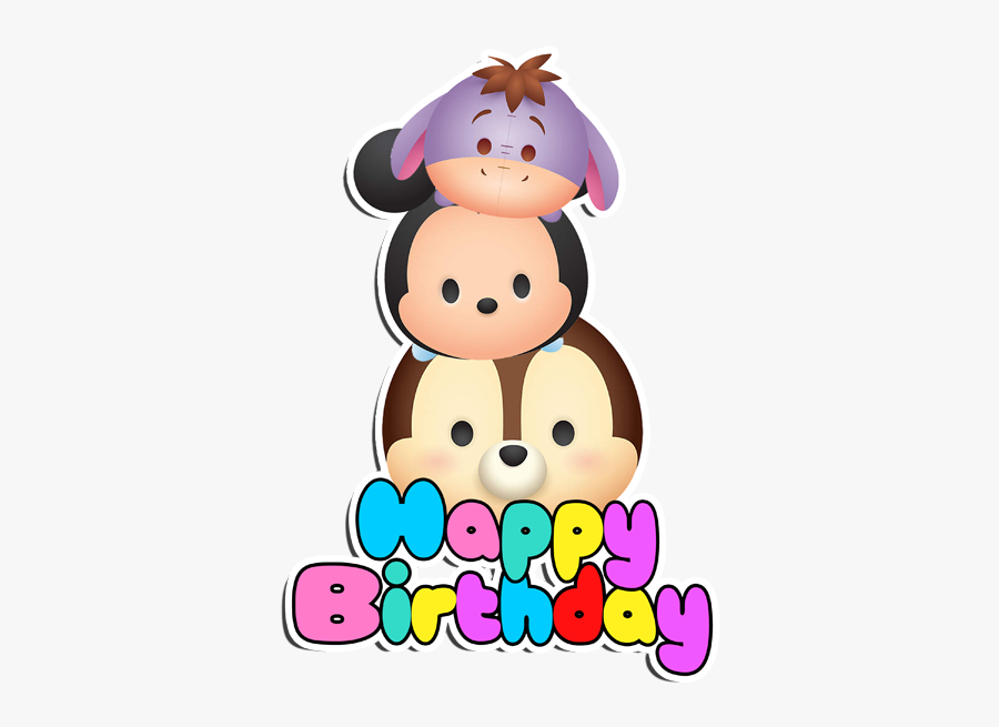 Happy Birthday Tsum Tsum, Transparent Clipart