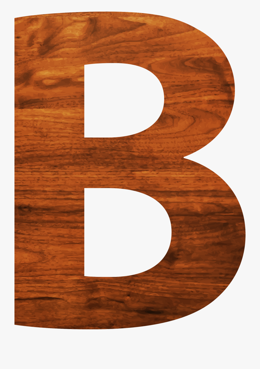 B Clipart Wood - Alphabet B Of Wood Texture, Transparent Clipart