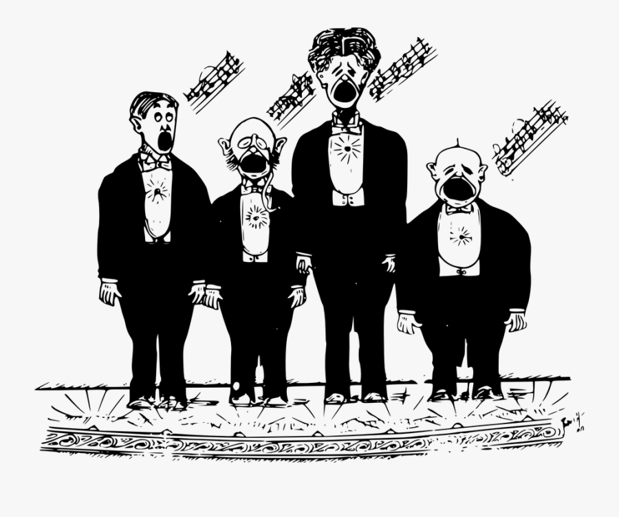 Chorus Clipart Transparent - Male Choir Clip Art, Transparent Clipart