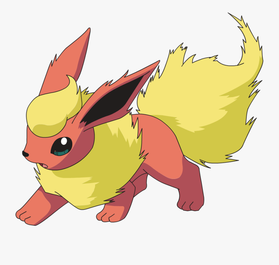 Pokemon Clipart Anime Character Pokemon Flareon- - Flareon Pokemon, Transparent Clipart