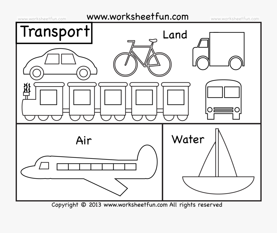 28 Collection Of Transportation Coloring Pages For - Means Of Transport Coloring Pages, Transparent Clipart
