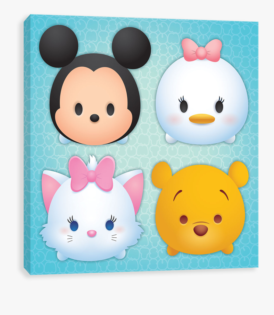 Four Friends - Tsum Tsum Name Sticker, Transparent Clipart