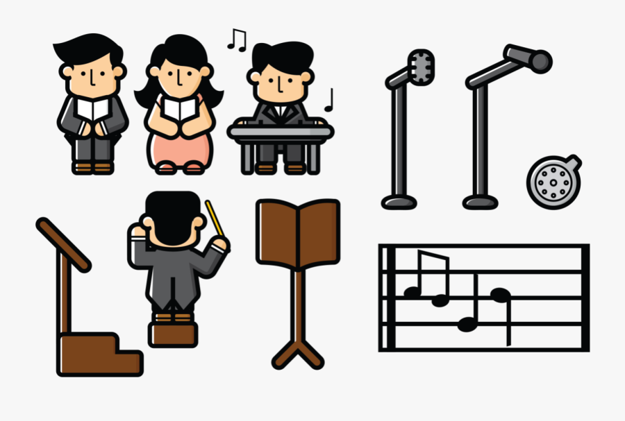 Choir Graphics - Coro Vector Png, Transparent Clipart