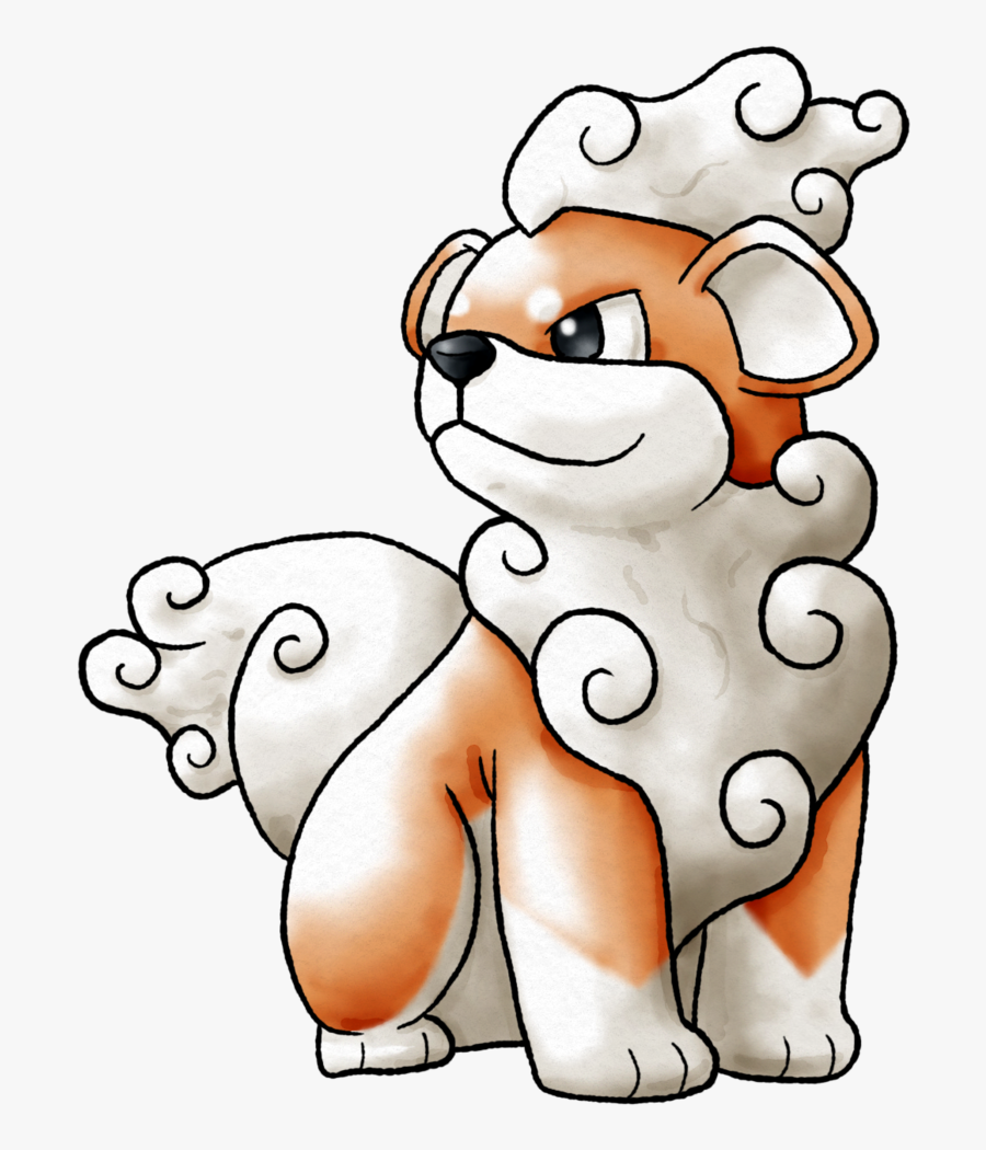 Growlithe Drawing Pokemon Transparent Png Clipart Free - Growlithe Shishi, Transparent Clipart