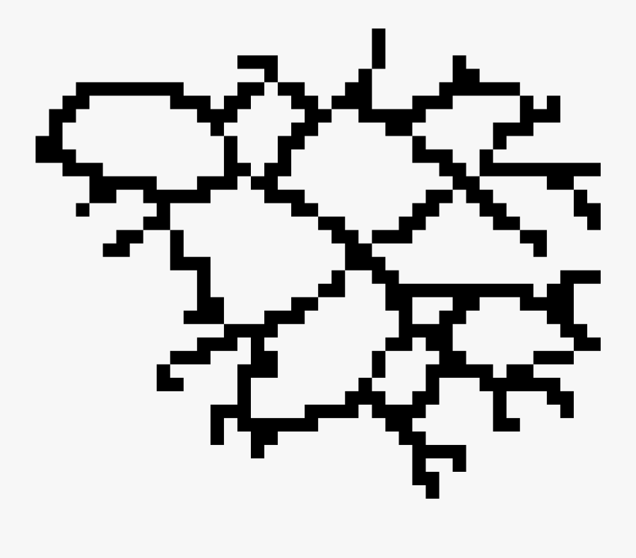 Cracked Wall Png - Cracked Rock Pixel Art, Transparent Clipart