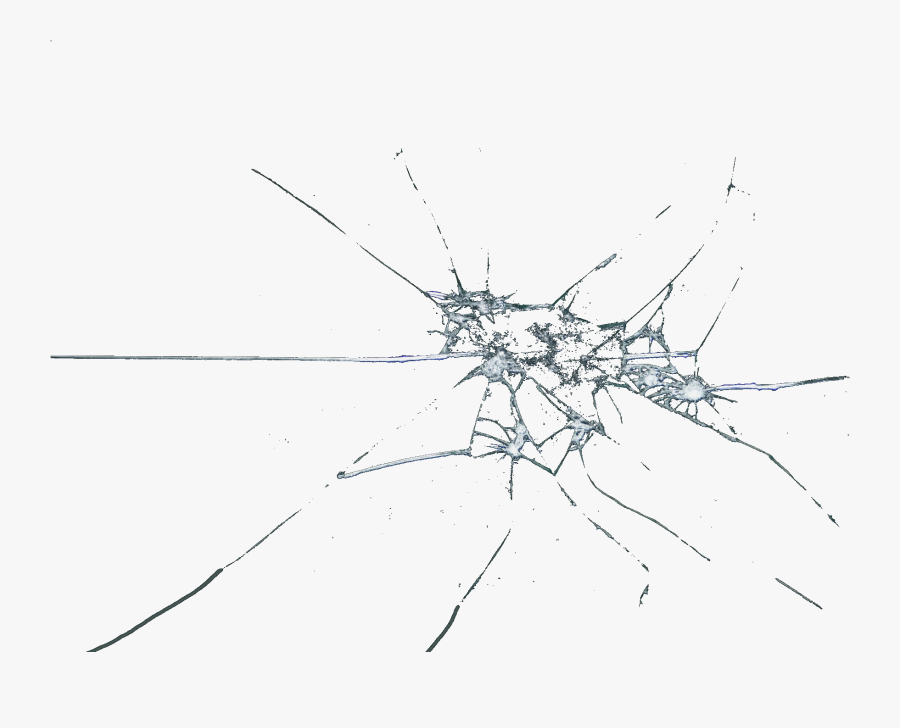 Broken Cracked Window Pane X High Res - Transparent Background Glass Crack Png, Transparent Clipart