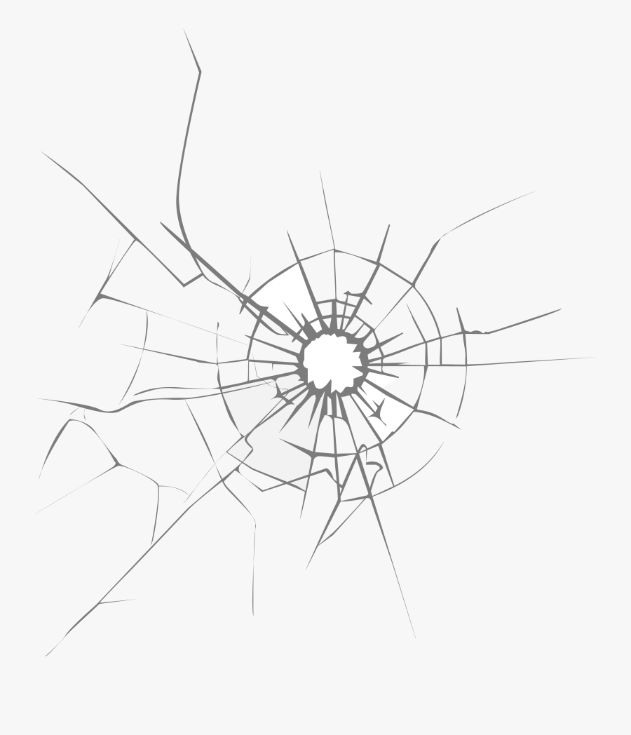 Hit Adobe Painted Crack Scalable Hand Glass Clipart - Glass Crack On White, Transparent Clipart