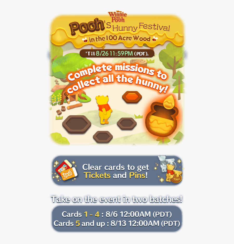 Poohs Hunny Festival Disney, Tsum, Tsum, August, Pooh, - Winnie The Pooh, Transparent Clipart