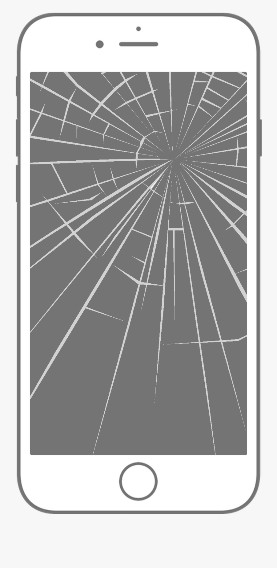 Cracked Screen Png, Transparent Clipart